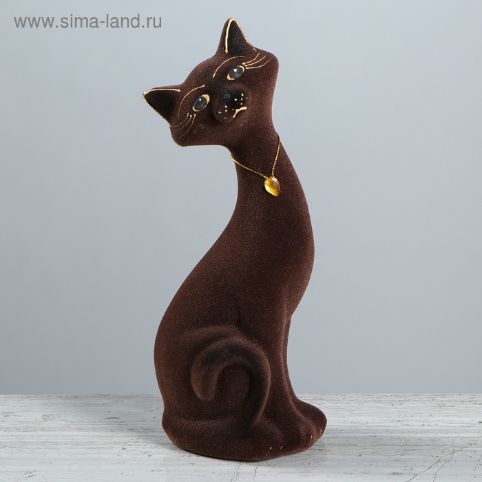 

Копилка "Кот Маркиз", покрытие флок, коричневая, 30 см