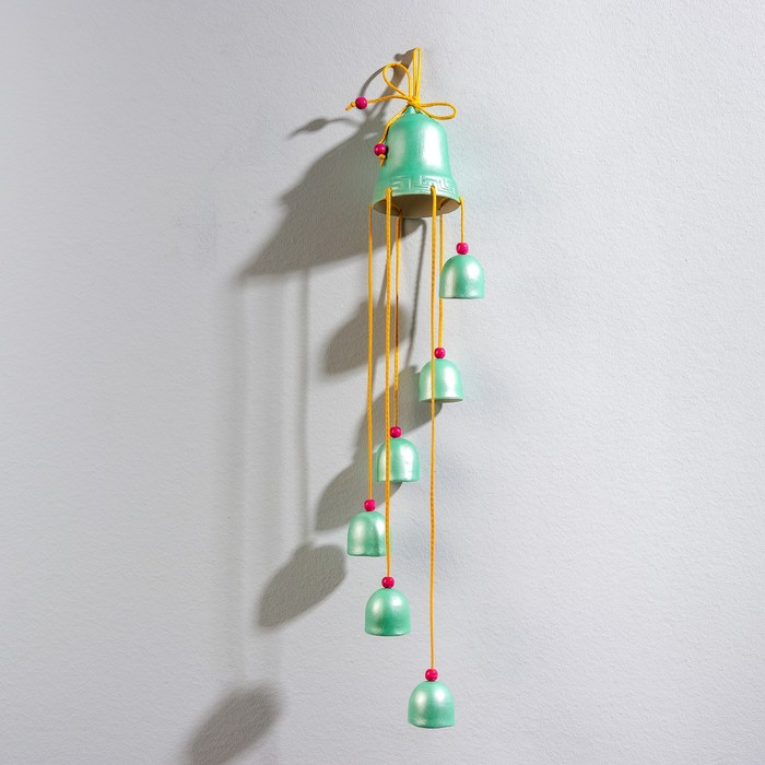 Оберег "Колокольчик" 7 предметов, зелёный