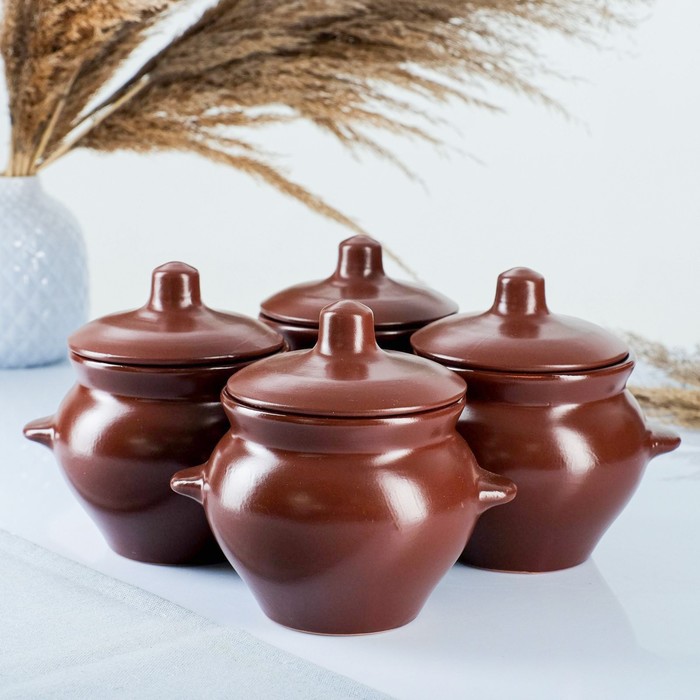 Набор горшочков для жаркого 4 шт. 0,5 л