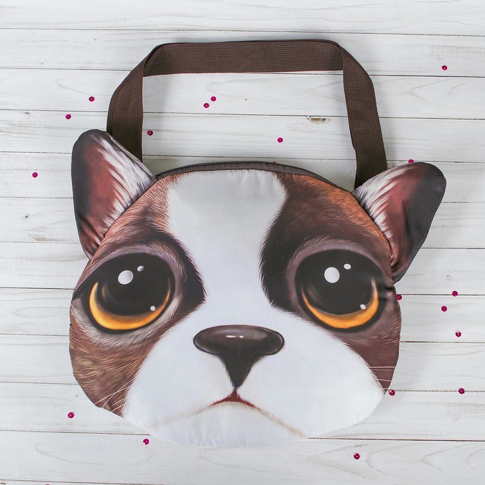 Мягкая сумка "Пёсик, большие глазки"