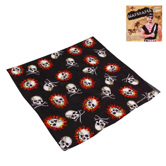 Бандана "Огненный череп"