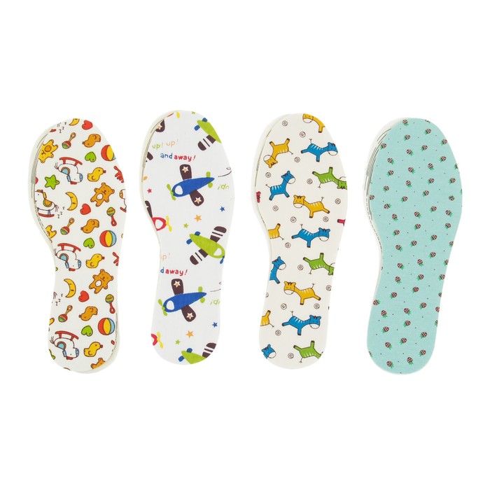 Стельки для обуви, универсальные, 26-36р-р, пара, цвет МИКС