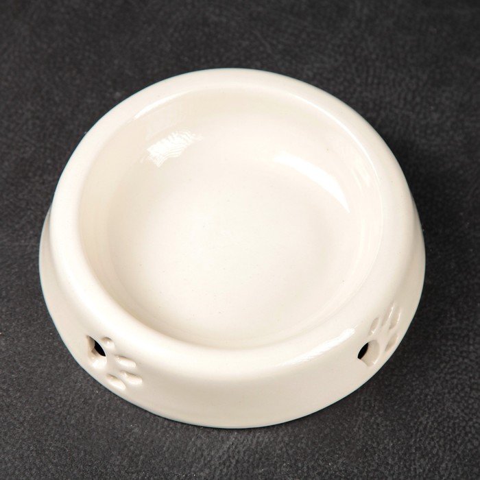 Миска 200 мл "Следы", цвет белый