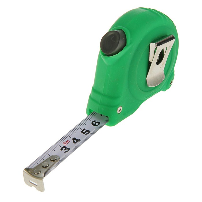 Рулетка TUNDRA basic, пластиковый корпус, автостоп 3м х 16мм