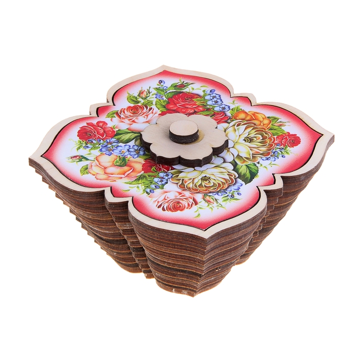 Сахарница «Букет», 12,5×12,5 см, 330 мл