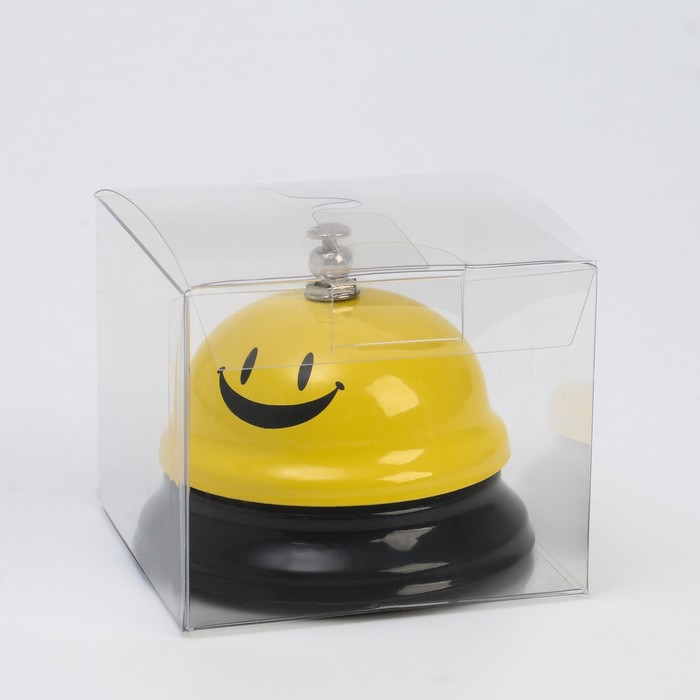 фото Звонок настольный "смайл", 6.4 х 7.6 см, желтый