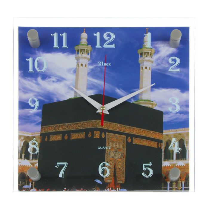 Часы настенные квадратные "Мекка", 25х25 см микс