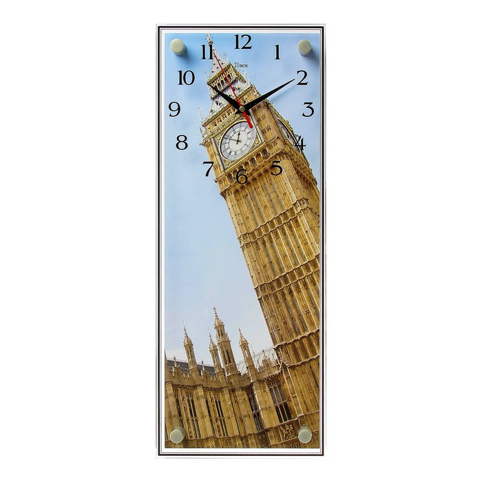 Часы настенные прямоугольные "Биг-Бен", 50х20 см