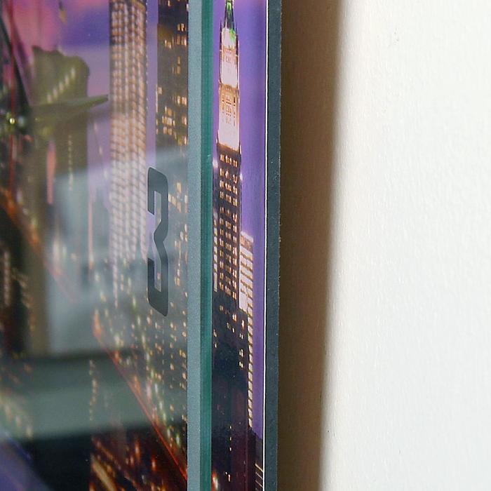 Часы настенные прямоугольные "Ночной город", 35х45 см микс