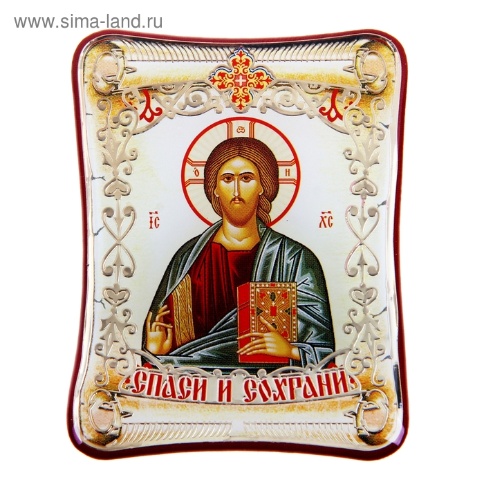 

Икона в авто "Господь Вседержитель" с клеящейся основой