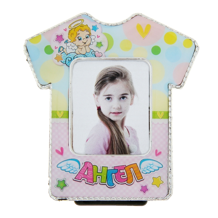 Фоторамка детская "Ангел" для фото 3,5х4,5 см.