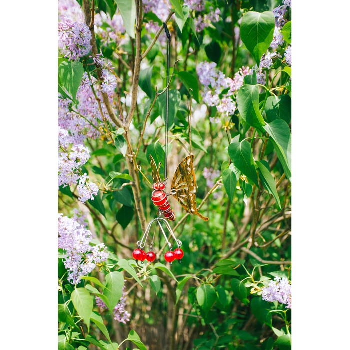 Декор садовый на пружине "Бабочка" микс