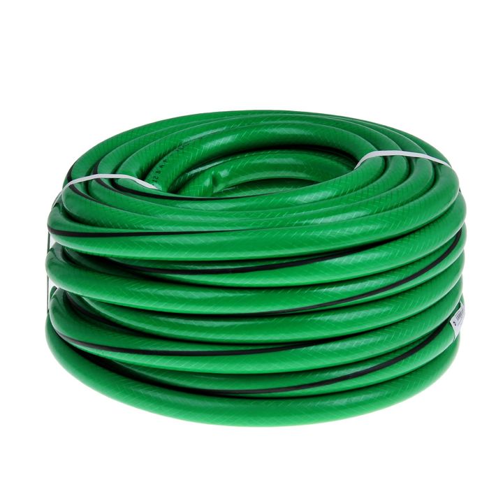 Шланг, ПВХ, d=19 мм (3/4"), L=25 м, 3-слойный, армированный, «Кристалл», цвет МИКС