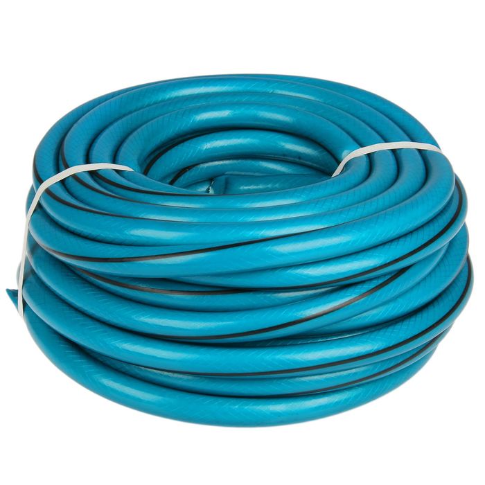 Шланг, ПВХ, d=19 мм (3/4"), L=25 м, 3-слойный, армированный, «Кристалл», цвет МИКС
