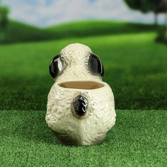 Фигурное кашпо "Овечка" 4 л, микс