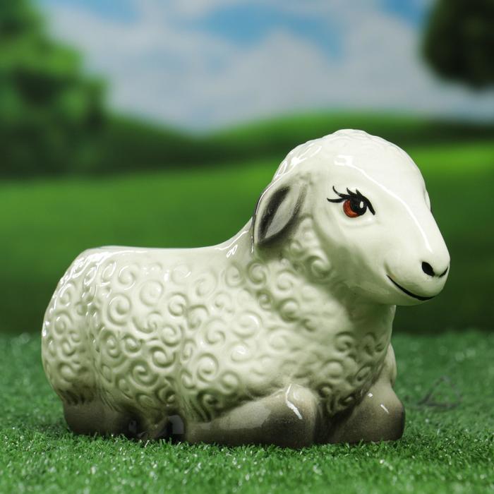 Фигурное кашпо "Овечка" 0,5 л, микс