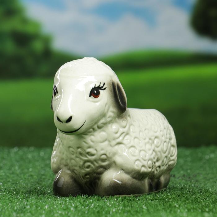 Фигурное кашпо "Овечка" 0,5 л, микс