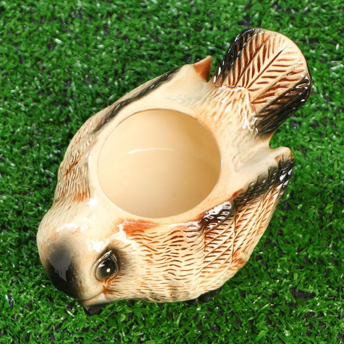 Фигурное кашпо "Синичка" 0,5 л, микс