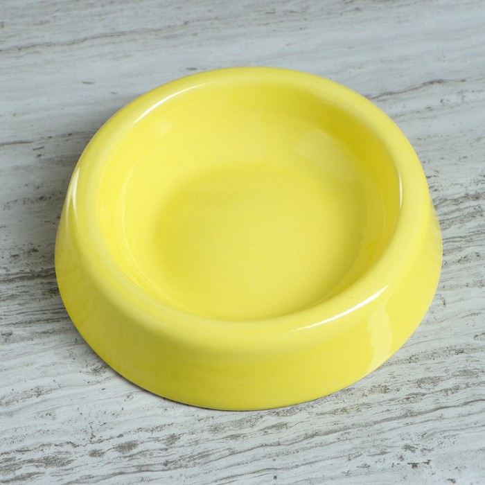 Миска 200 мл "Глянец", цвет жёлтый
