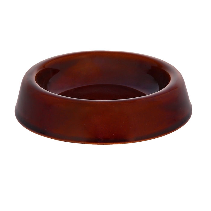 Миска 200 мл "Глянец", цвет коричневый