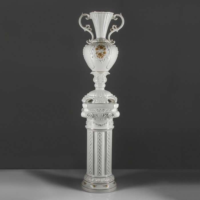 Ваза напольная "Валенсия" белая