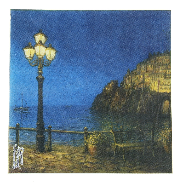 Набор салфеток для декупажа (10 штук) "Города"