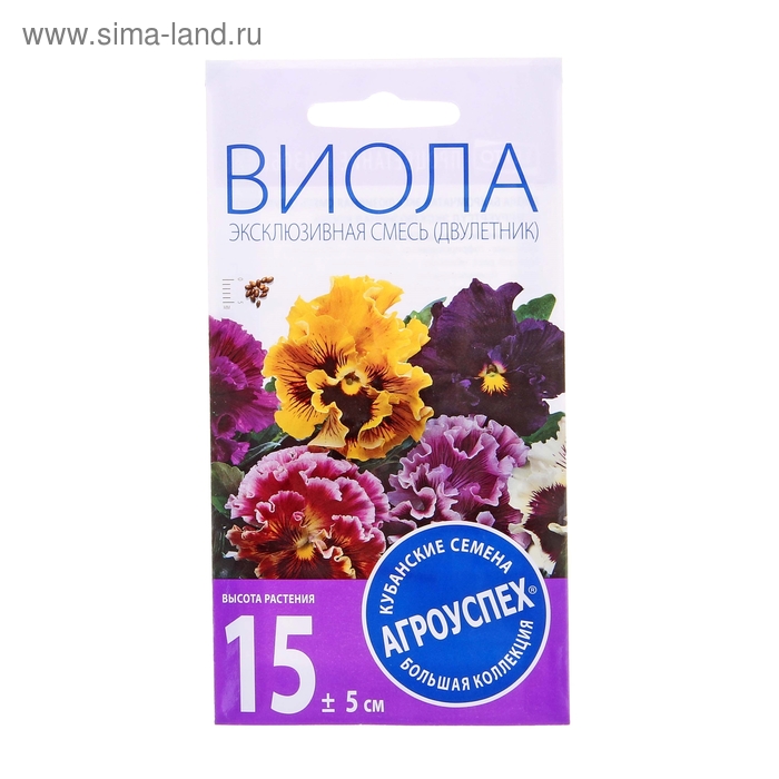 Семена цветов Виола Эксклюзивная смесь, 0,1 г