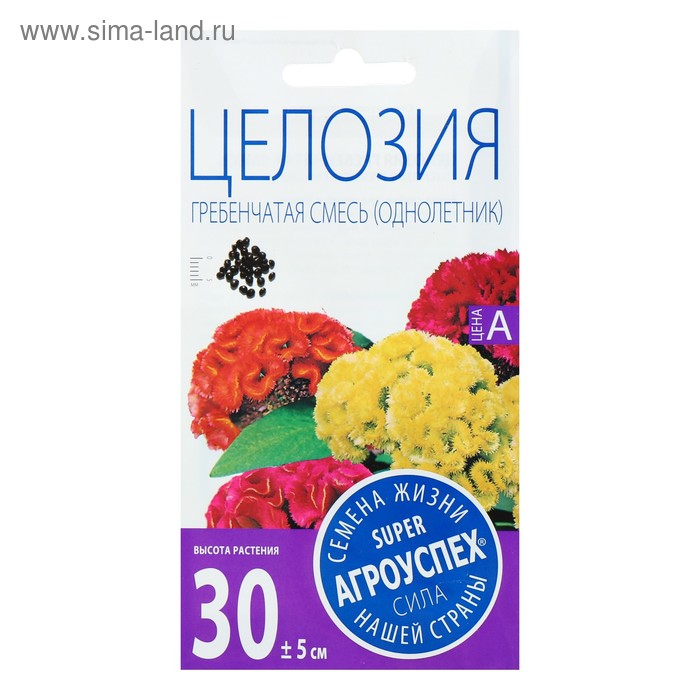 

Семена цветов Целозия "Гребенчатая", О, 0,2 г