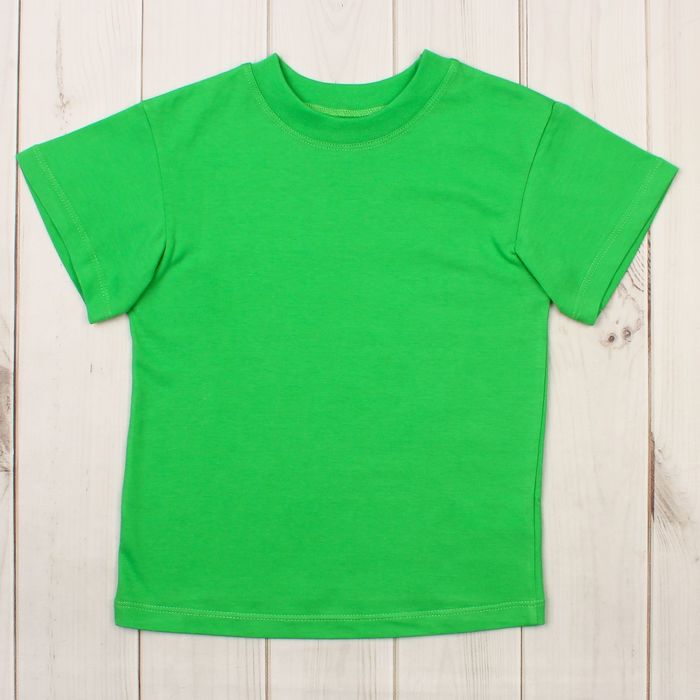 Футболка детская, рост 92 см (2 года), цвет салатовый Н004