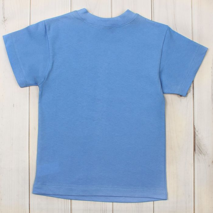 Футболка детская, рост 110 см, цвет голубой Н004
