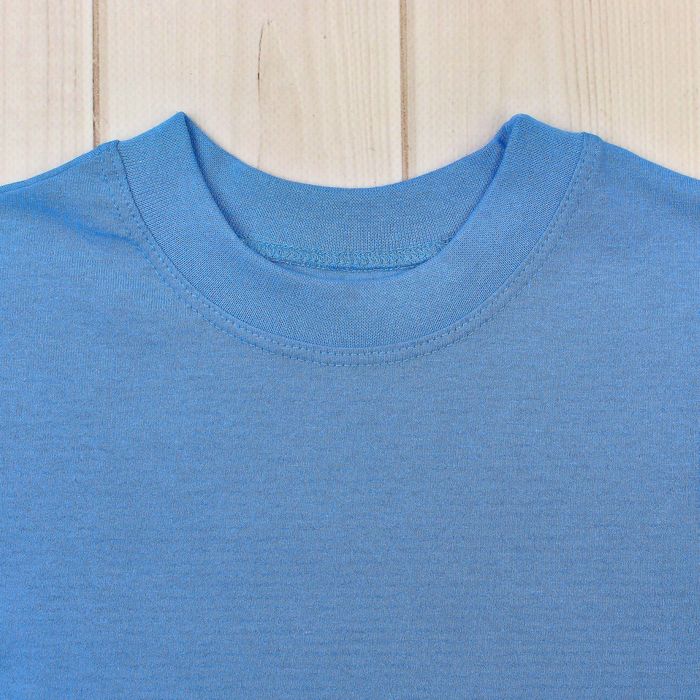 Футболка детская, рост 110 см, цвет голубой Н004