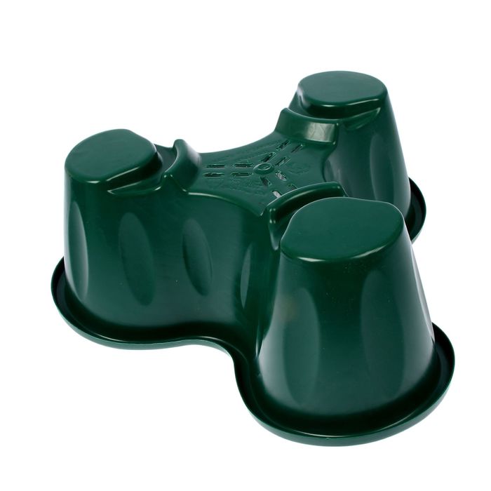 Кашпо многоярусное, 1 ярус, цвет темно-зеленый