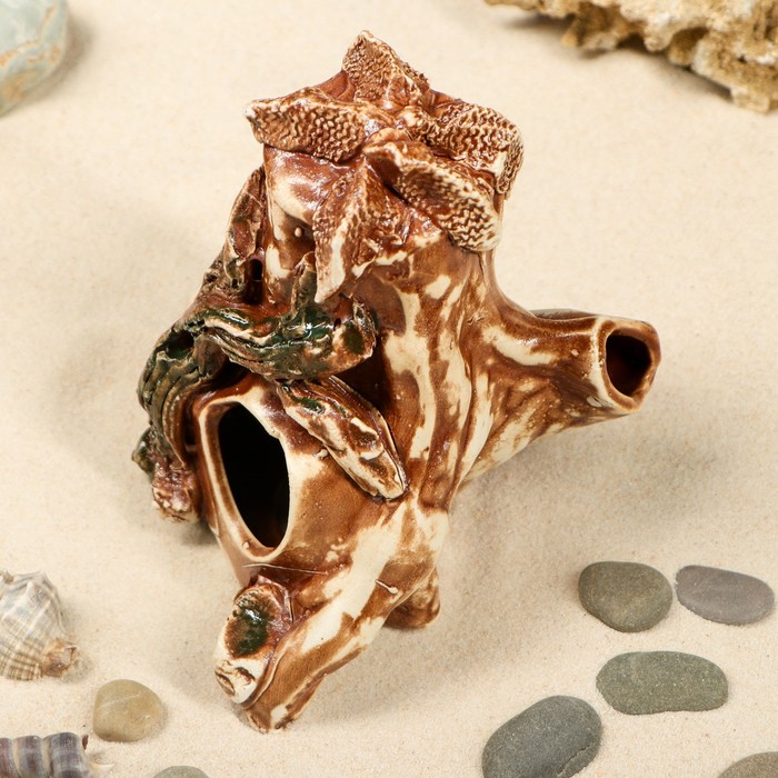 Декорации для аквариума "Скала малая" микс