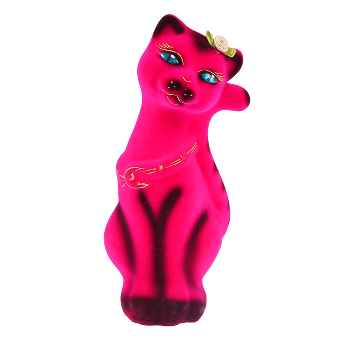 Копилка "Том" флок, малиновая