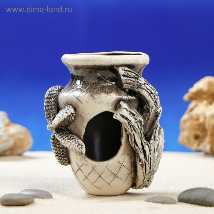 

Декорация для аквариума "Амфора маленькая'', 11х8х9 см, микс