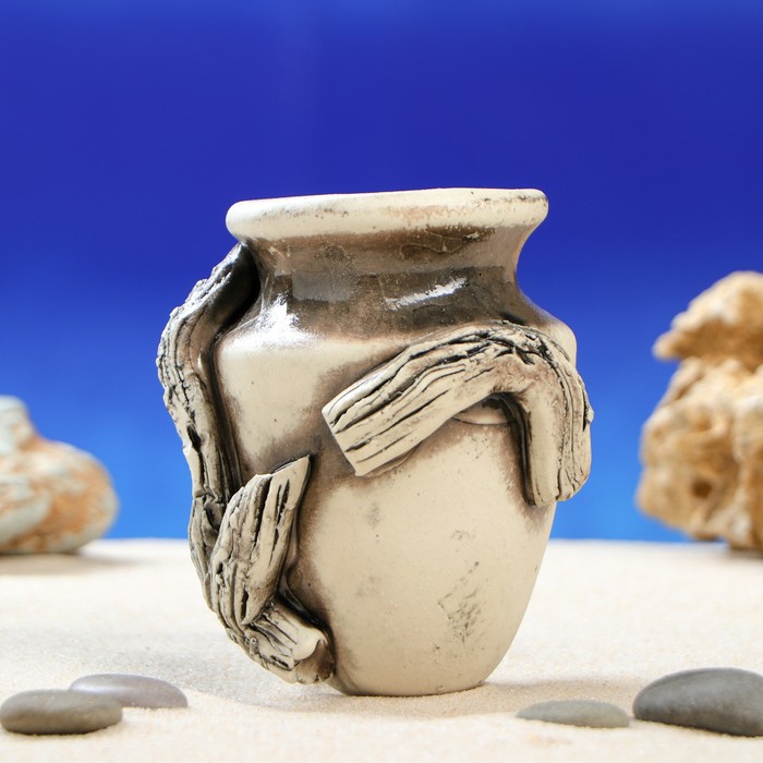 Декорации для аквариума "Амфора маленькая" микс