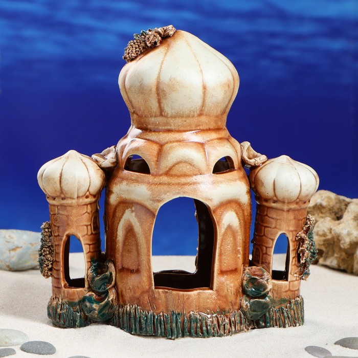 Декорации для аквариума "Восточный замок" микс