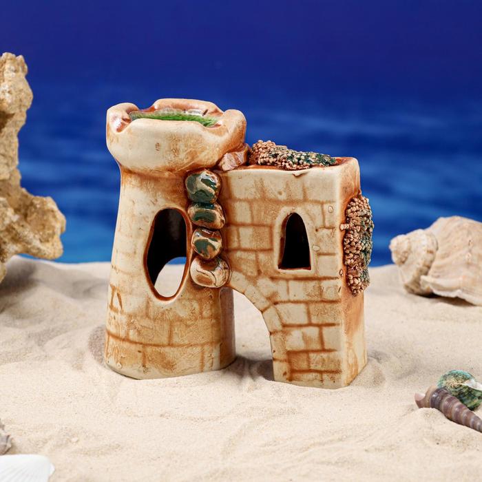 Декорации для аквариума "Стена", микс