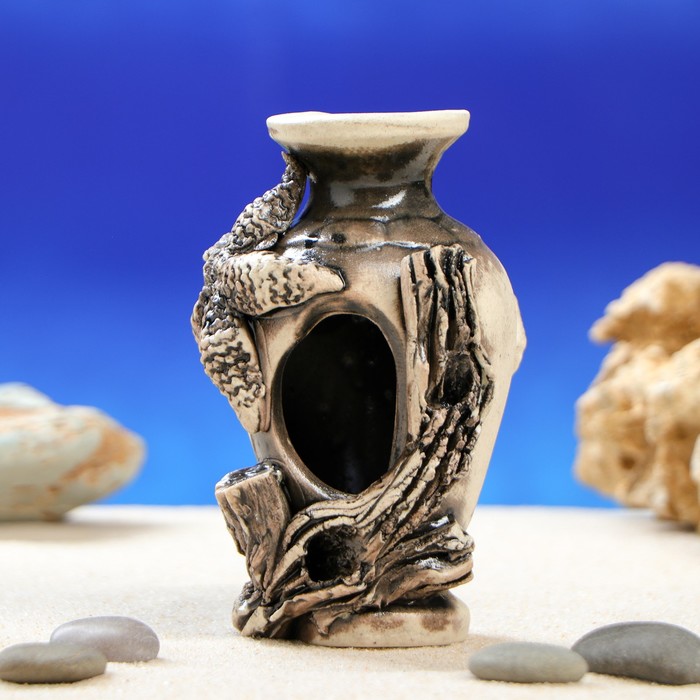 Декорации для аквариума "Амфорка маленькая" микс