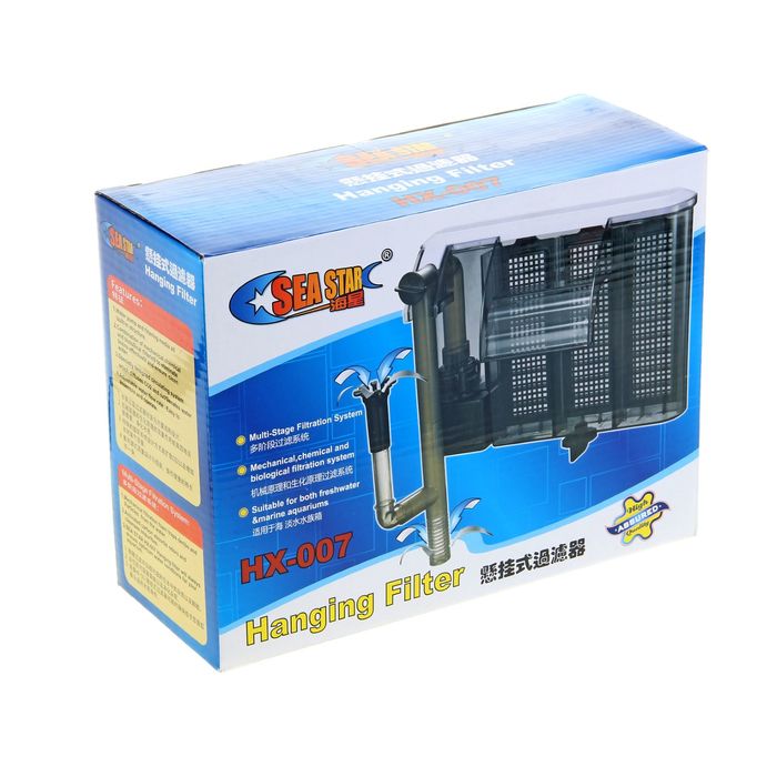 Фильтр аквариумный внешний Sea Star "Каскад" с многоступенчатой очисткой 4.5w, 500л/ч НХ-007
