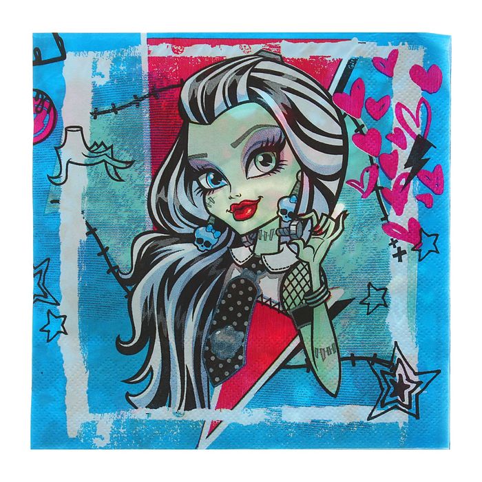 Салфетки бумажные Monster High, 33 см, набор 20 шт.