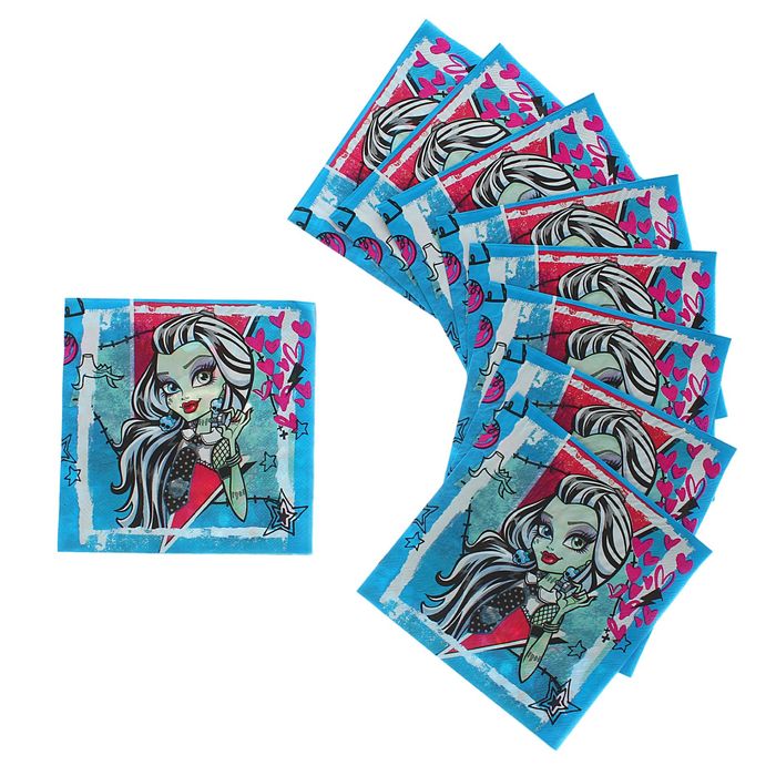 Салфетки бумажные Monster High, 33 см, набор 20 шт.