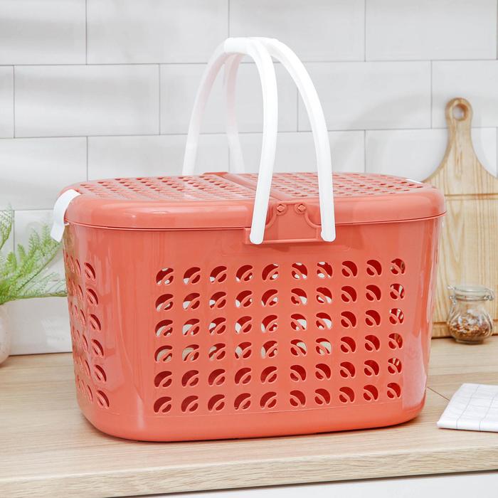 Корзина-переноска большая, цвет МИКС