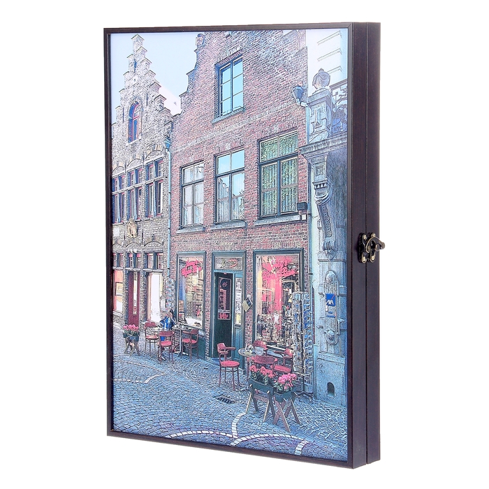 Ключница "Уличное кафе"