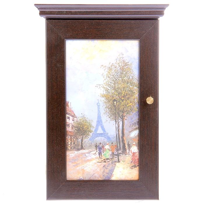 Ключница "Утро в Париже" дуб венге