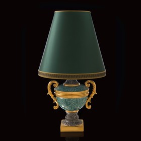 Лампа 'Гамбия',черно-зеленая, керамика Ош