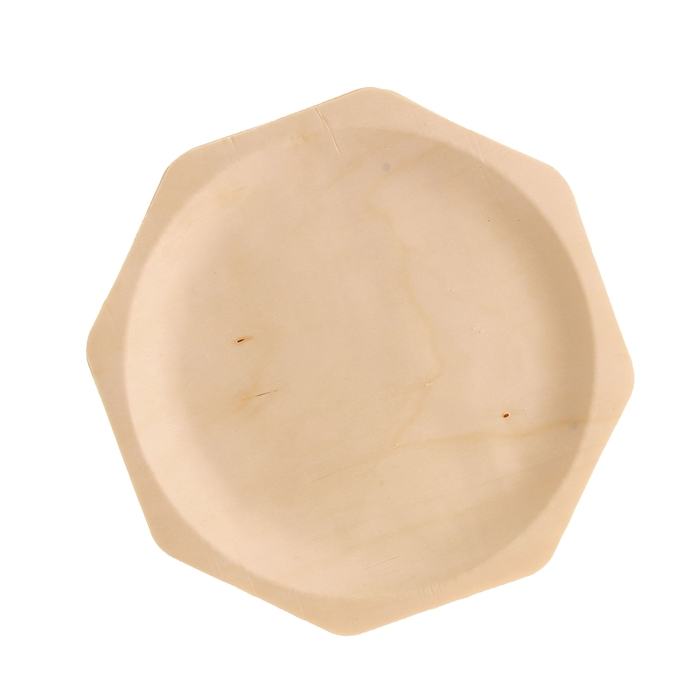 Тарелка одноразовая деревянная ромбовидная, 26х2,2 см