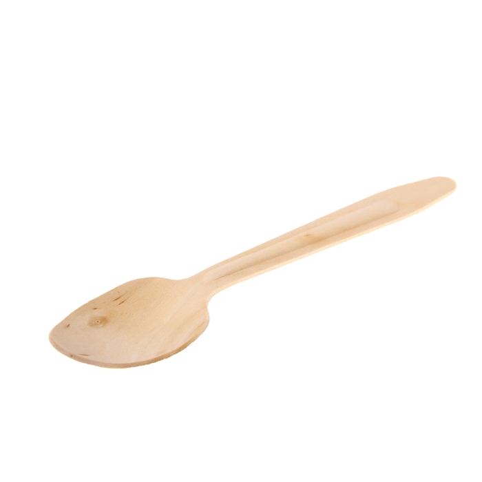 Ложка одноразовая деревянная 16,5 см
