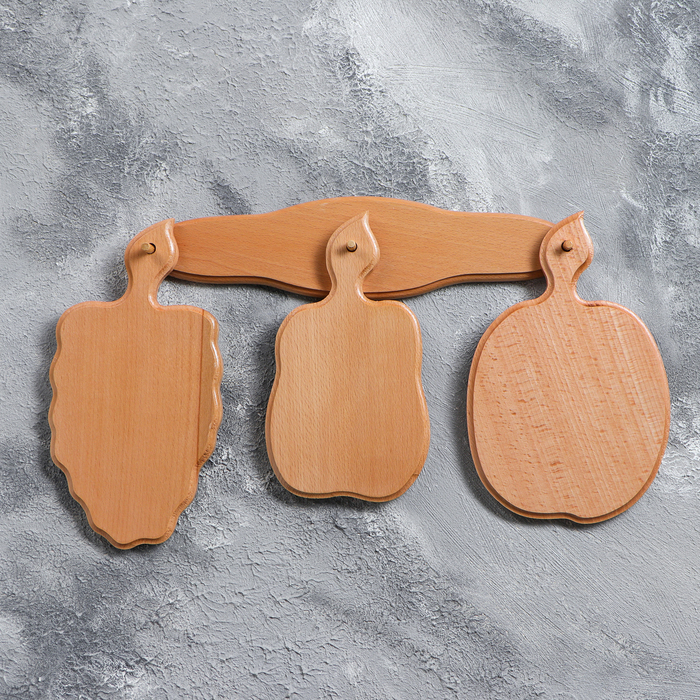 Набор разделочных досок "Подвесной", массив бука, 3 шт.