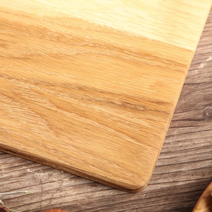 Доска разделочная прямоугольная, дуб клееный, 40 х 25